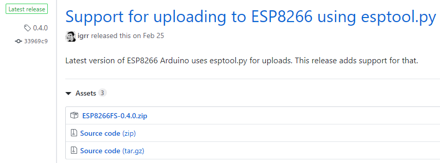 Install ESP8266 SPIFFS Filesystem Uploader in Arduino IDE 2 Download ESP8266 SPIFFS Filesystem fs for Arduino IDE