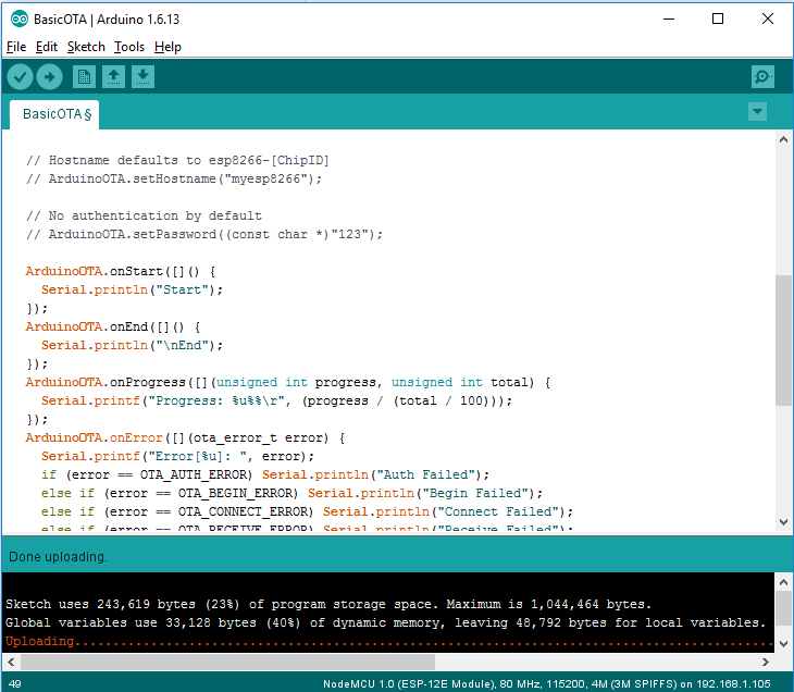ESP8266 OTA Firmware Updates with Arduino IDE 5 Arduino IDE