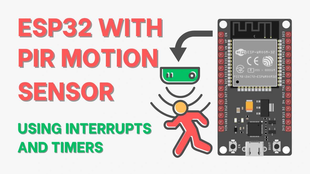 Using ESP32 with PIR Motion Sensor (Interrupts and Timers) 1 Using ESP32 with PIR Motion Sensor (Interrupts and Timers)
